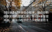 孕妇体重打卡微信小程序，助力孕期健康管理的便捷工具，孕妇体重管理神器，微信小程序助力孕期健康打卡