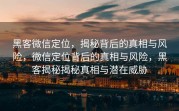 黑客微信定位，揭秘背后的真相与风险，微信定位背后的真相与风险，黑客揭秘揭秘真相与潜在威胁