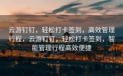云游钉钉，轻松打卡签到，高效管理行程，云游钉钉，轻松打卡签到，智能管理行程高效便捷