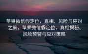 苹果微信假定位，真相、风险与应对之策，苹果微信假定位，真相揭秘、风险预警与应对策略