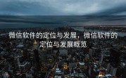 微信软件的定位与发展，微信软件的定位与发展概览