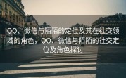 QQ、微信与陌陌的定位及其在社交领域的角色，QQ、微信与陌陌的社交定位及角色探讨