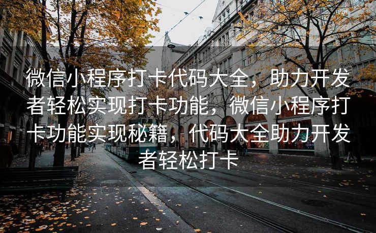 微信小程序打卡代码大全，助力开发者轻松实现打卡功能，微信小程序打卡功能实现秘籍，代码大全助力开发者轻松打卡