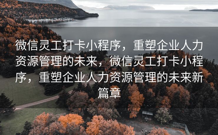 微信灵工打卡小程序，重塑企业人力资源管理的未来，微信灵工打卡小程序，重塑企业人力资源管理的未来新篇章