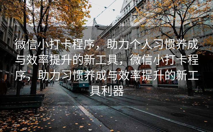 微信小打卡程序，助力个人习惯养成与效率提升的新工具，微信小打卡程序，助力习惯养成与效率提升的新工具利器