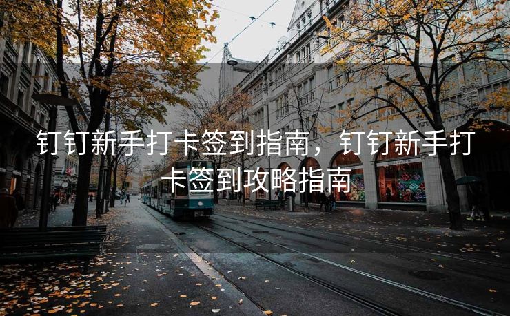 钉钉新手打卡签到指南，钉钉新手打卡签到攻略指南