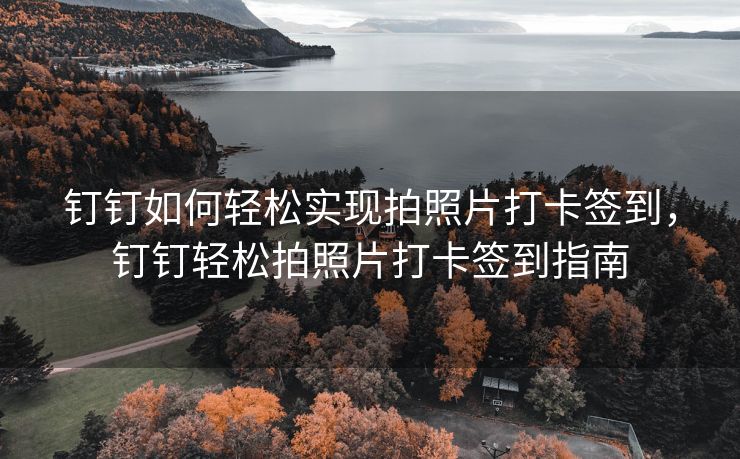 钉钉如何轻松实现拍照片打卡签到，钉钉轻松拍照片打卡签到指南