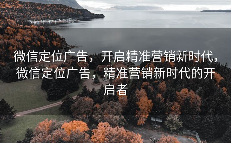 微信定位广告，开启精准营销新时代，微信定位广告，精准营销新时代的开启者