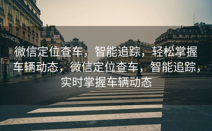 微信定位查车，智能追踪，轻松掌握车辆动态，微信定位查车，智能追踪，实时掌握车辆动态