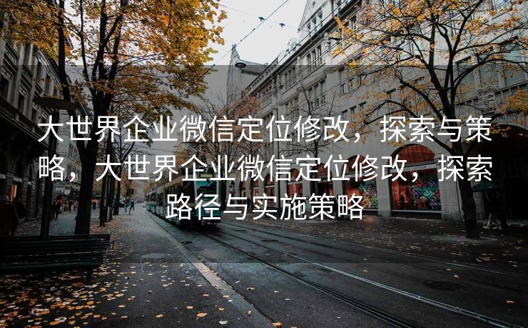 大世界企业微信定位修改,探索与策略,大世界企业微信定位修改,探索路径与实施策略 大世界企业微信定位修改,探索与策略,大世界企业微信定位修改,探索路径与实施策略